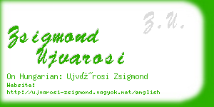 zsigmond ujvarosi business card